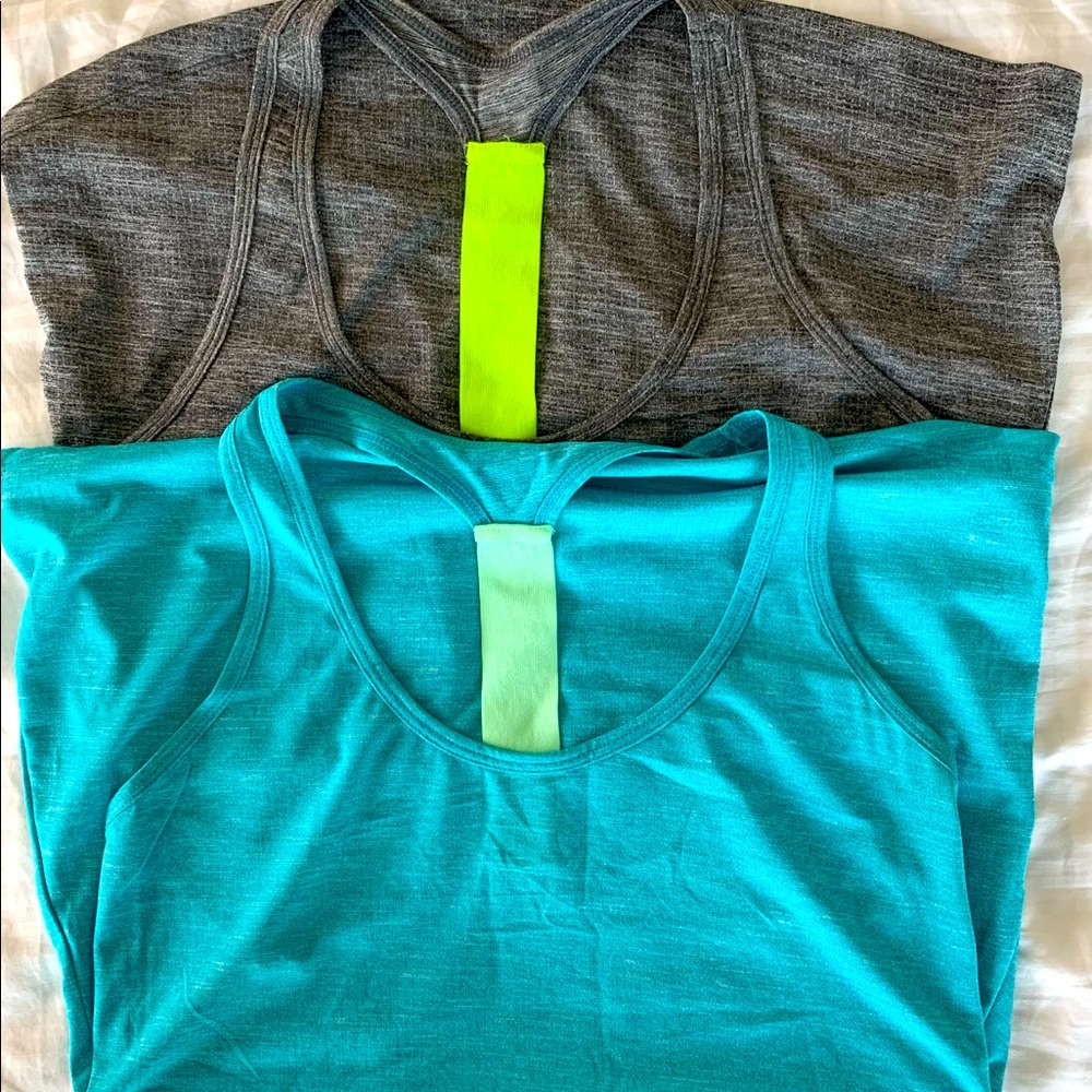 2 Old Navy racerback workout tops small gym fitness yoga athletic exercise
